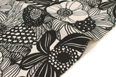 Japanese Fabric Wild Floral Canvas - A - 50cm