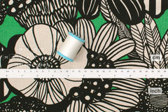 Japanese Fabric Wild Floral Canvas - B - 50cm