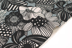 Japanese Fabric Wild Floral Canvas - J - 50cm