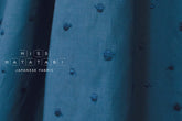 Japanese Fabric Embroidered Cotton Lawn Dots - blue - 50cm