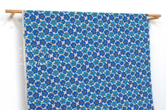 DEADSTOCK Japanese Fabric Canvas Poppy - blue - 50cm