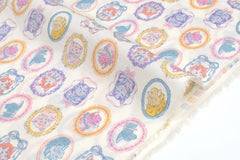 Japanese Fabric Handsome Cats - A - 50cm