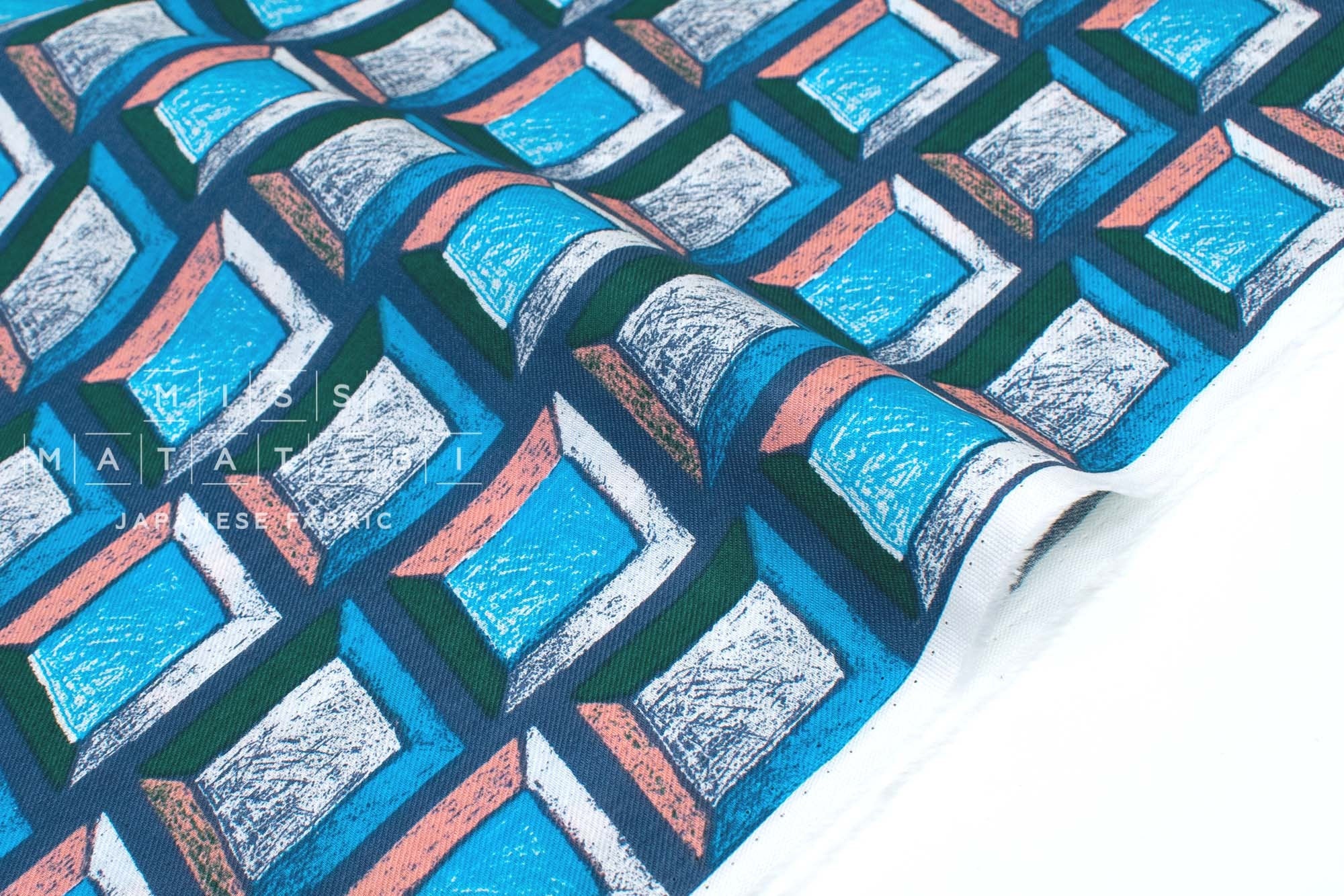 Japanese Fabric Kokka Keshiki Windows - A - 50cm