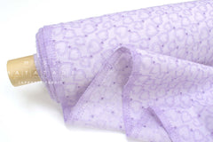 Japanese Fabric Embroidered Cotton Lawn - Love Hearts - 50cm