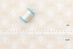 Japanese Fabric Embroidered Cotton Lawn Olivia - cream - 50cm