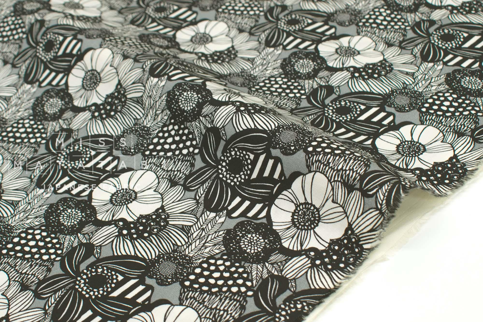 Japanese Fabric Wild Floral - F - 50cm