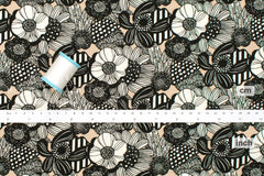 Japanese Fabric Wild Floral - H - 50cm