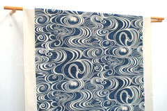 Shokunin Collection Hand-printed Japanese Fabric Uzushio - 142E - 50cm