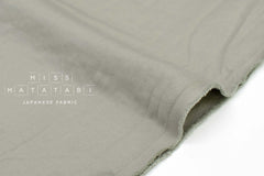 Japanese Fabric Cotton Solid Double Face Twill + Gauze - grey - 50cm