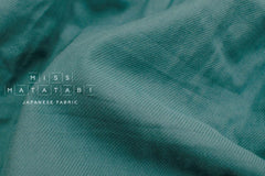 Japanese Fabric Cotton Solid Double Face Twill + Gauze - green - 50cm