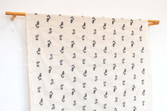 Japanese Fabric Embroidered Linen Blend - A1 - 50cm