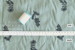 Japanese Fabric Embroidered Linen Blend - A2 - 50cm