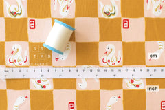 Japanese Fabric Year of the Snake - B, metallic gold - 50cm