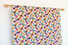 Japanese Fabric Realistic Punch Needle Print Dots - 50cm
