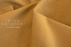 DEADSTOCK Japanese Fabric Shokunin Collection Azumadaki 47 Linen Wool Blend - mustard - 50cm