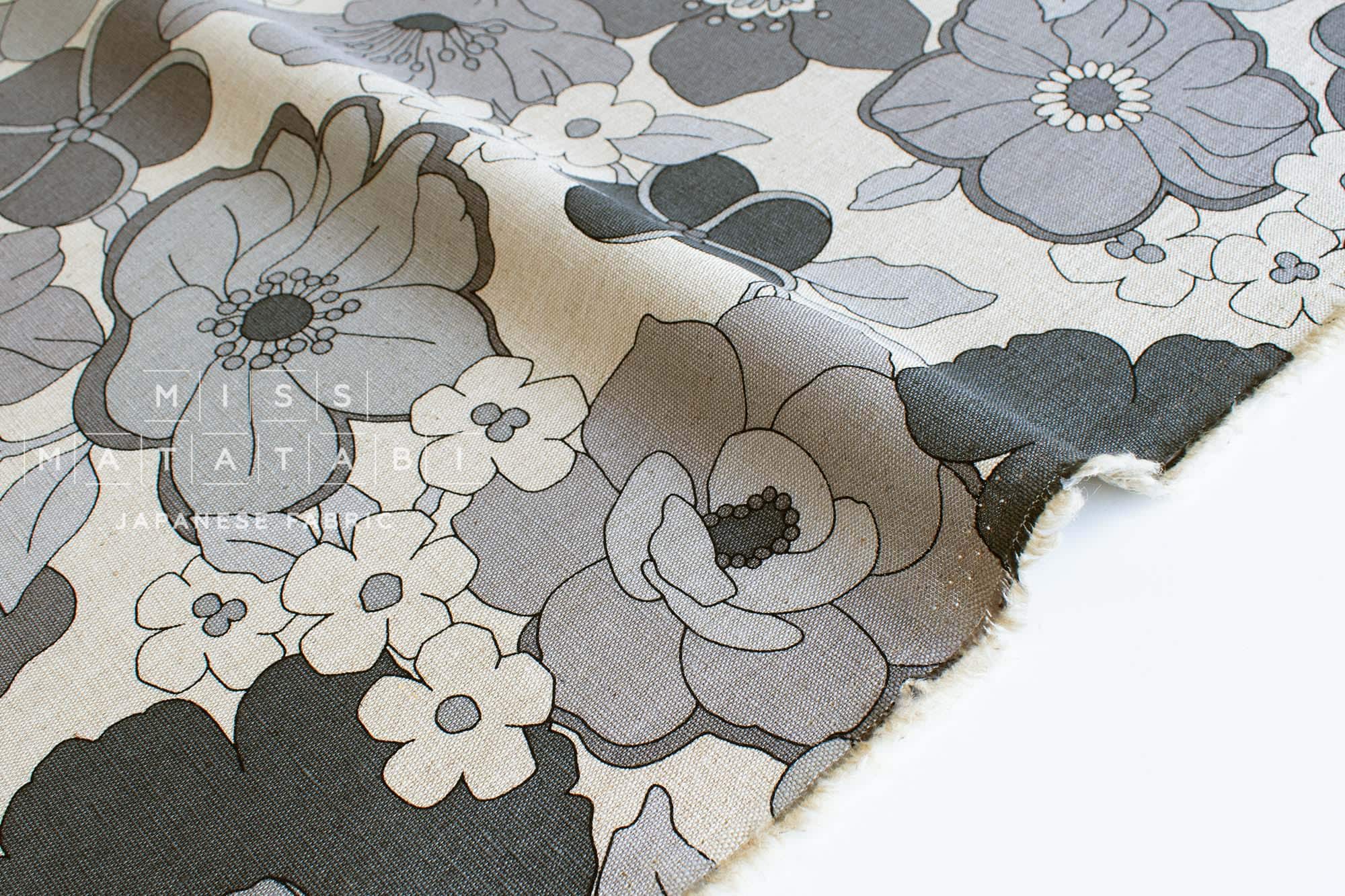 Japanese Fabric Mattina Di Vacanza Charlotte Floral - D - 50cm