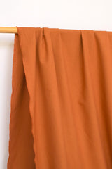 DEADSTOCK Japanese Fabric Shokunin Collection Shusseidaki Linen Wool Blend - orange - 50cm