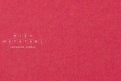 DEADSTOCK Japanese Fabric Shokunin Collection Shusseidaki Linen Wool Blend - red - 50cm