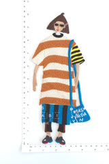 Japanese Embroidered Applique Sew-On Patch - Q