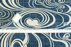Shokunin Collection Hand-printed Japanese Fabric Uzushio - 142E - 50cm