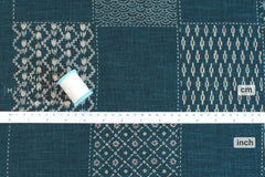 Shokunin Collection Hand-printed Japanese Fabric Komon Mix 2 - 58A - 50cm