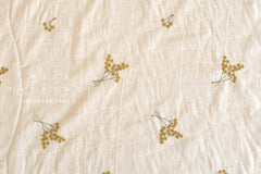 Japanese Fabric Embroidered Linen Blend - C1 - 50cm