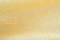 DEADSTOCK Japanese Fabric Shokunin Collection Azumadaki Linen Stripes - yellow - 50cm