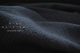 DEADSTOCK Japanese Fabric Shokunin Collection Azumadaki Jacquard - black - 50cm