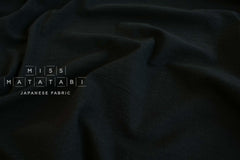 DEADSTOCK Japanese Fabric Shokunin Collection Azumadaki 68 - black - 50cm