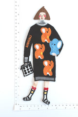 Japanese Embroidered Applique Sew-On Patch - P