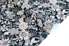 Japanese Fabric Corduroy Little Garden - E - 50cm