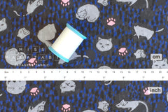 Japanese Fabric Sleepy Cats - 50cm