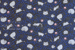 Japanese Fabric Sleepy Cats - 50cm