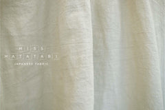 DEADSTOCK Japanese Fabric Shokunin Collection Azumadaki Linen 64 - ivory - 50cm