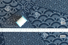 Shokunin Collection Hand-printed Japanese Fabric Komon Mix 3 - 9A - 50cm