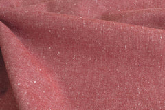 DEADSTOCK Japanese Fabric Shokunin Collection Yarn-Dyed Slub Denim - red - 50cm