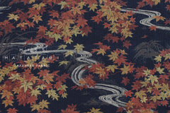 Japanese Fabric Ripple Corduroy Momiji - D - 50cm