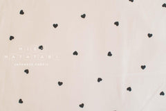 Japanese Fabric Dark Hearts - 50cm