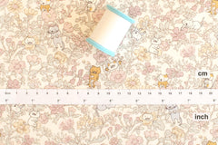 Japanese Fabric Garden Cats - D - 50cm