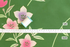 Shokunin Collection Hand-printed Chusen Japanese Yukata Fabric - Kikyou - 50cm