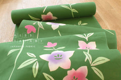 Shokunin Collection Hand-printed Chusen Japanese Yukata Fabric - Kikyou - 50cm