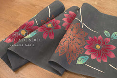 Shokunin Collection Hand-printed Chusen Japanese Yukata Fabric - Kiku - 50cm