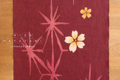 Shokunin Collection Hand-printed Chusen Japanese Yukata Fabric - Sakura - 50cm