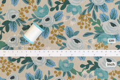 Cotton + Steel Garden Party Canvas - Rosa blue - 50cm