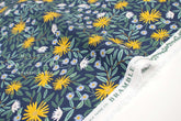 Cotton + Steel Bramble Canvas - Daisy Fields navy - 50cm