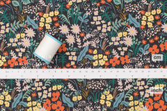 Cotton + Steel Meadow canvas - Meadow black multi - 50cm