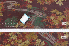 Japanese Fabric Ripple Corduroy Momiji - B - 50cm