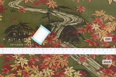 Japanese Fabric Ripple Corduroy Momiji - C - 50cm