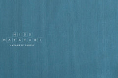 Japanese Fabric Corduroy Solids - teal blue - 50cm