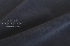 DEADSTOCK Japanese Fabric Wool Blend Stretch Corduroy - dark indigo blue - 50cm